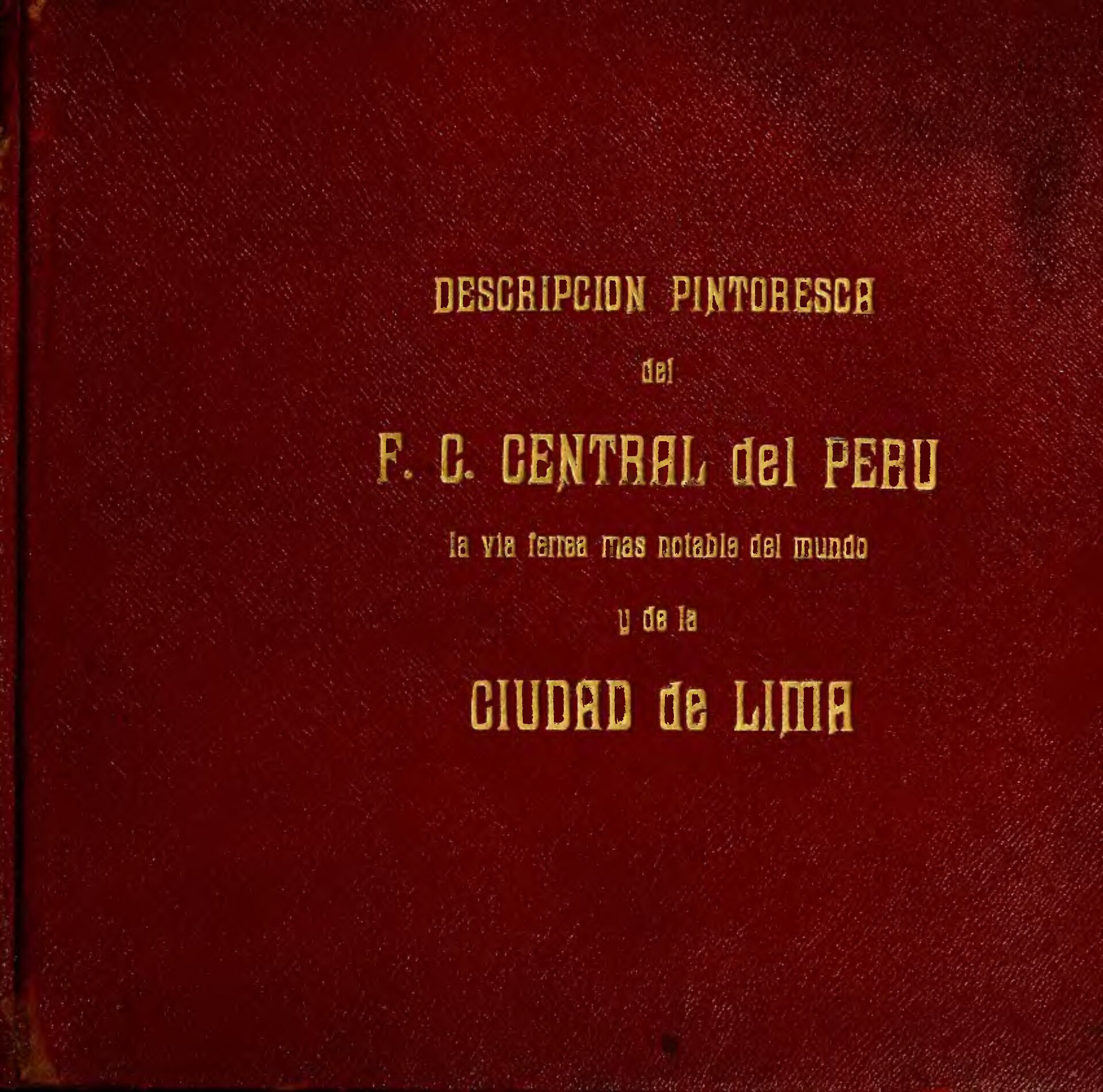 Grabado histórico de la ciudad de Lima, capital del Perú